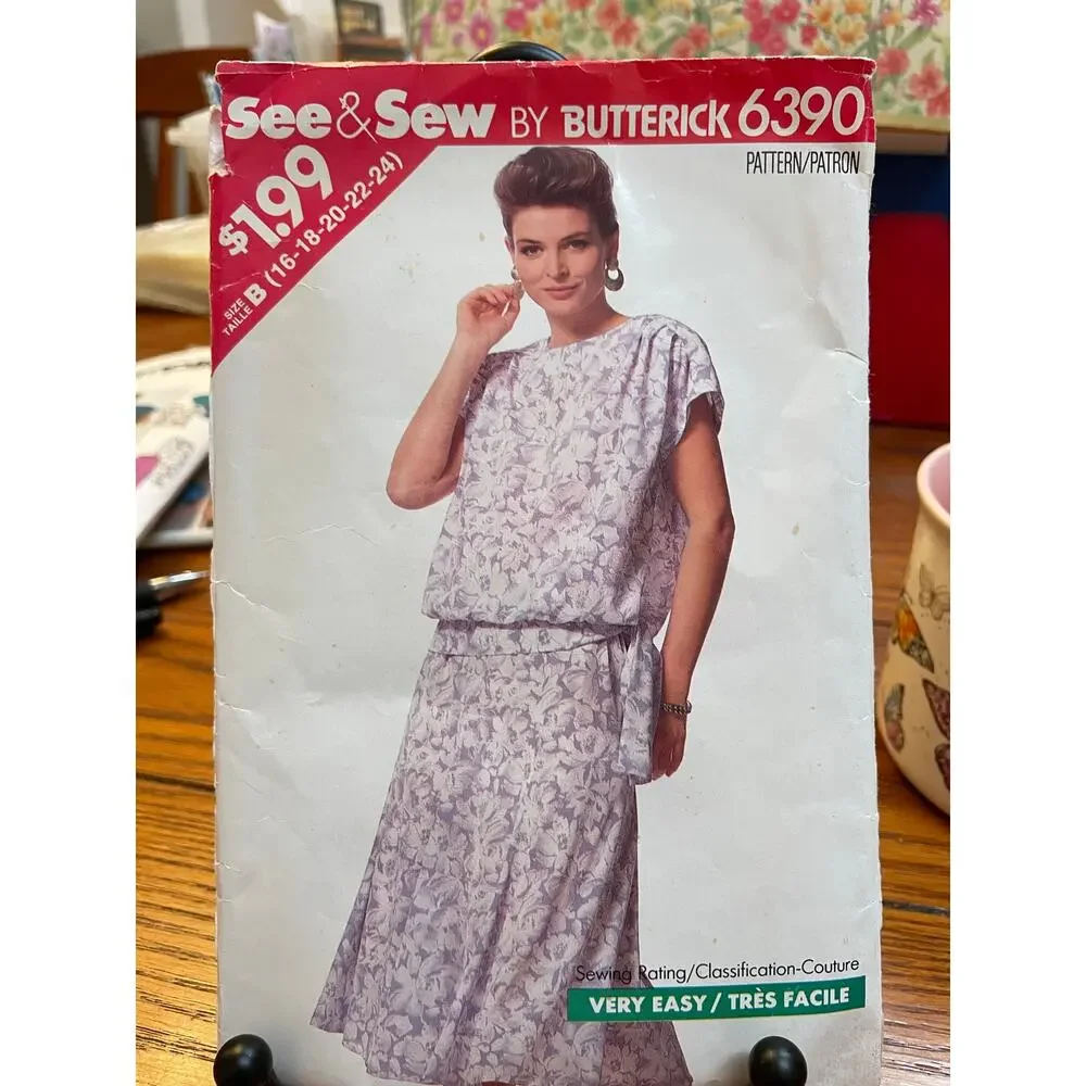 Vintage Sewing Pattern Lot of 7 Simplicity McCall’s Butterick Vogue Misses